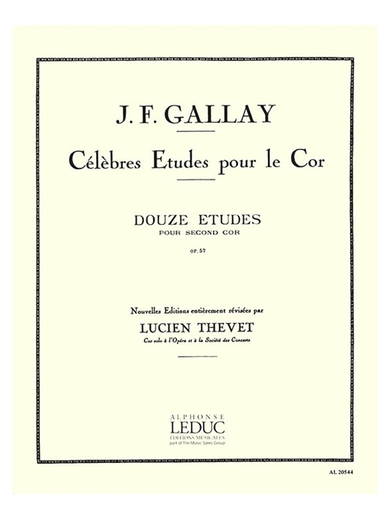 12 Etudes pour 2ème Cor Op.57